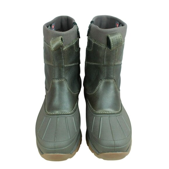 LL Bean Storm Chaser 5 Brown Leather Waterproof Insulated Duck Boots Size 9 M - Picture 5 of 9